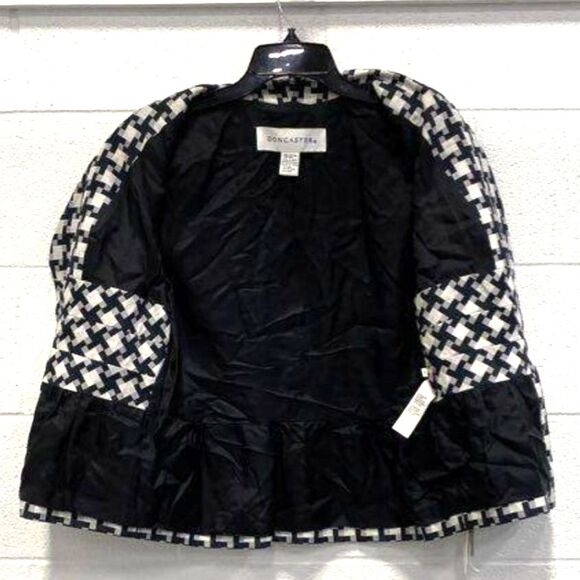 Doncaster Cotton/Silk Peplum Jacket - Size 10 - NWT - Picture 4 of 5